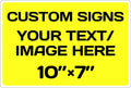 Personalized Aluminum Weatherproof Metal Signs - Multiple Sizes, Custom Text & Picture, Hazard, Garden, Custom Door Signs