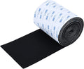 Felt Furniture Pads, Heavy Duty Felts Strip Roll with Adhesive Backing Felt Pads Furniture Feet Cuttable Felts Tape for Protecting Hardwood Floors(5 x 120 x 0.12 Inch, Black)