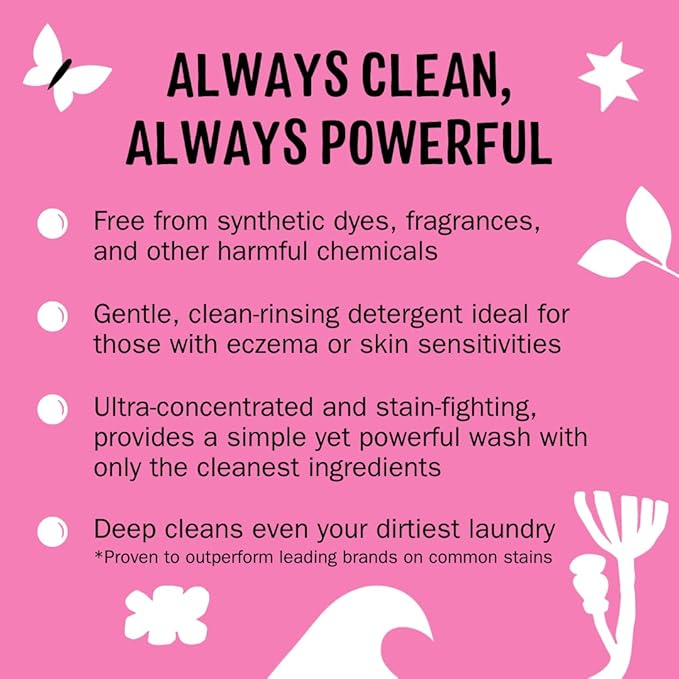Molly's Suds Original Laundry Detergent Powder | Clean Laundry Detergent Powder for Sensitive Skin | Simple, Effective Ingredients, Stain Fighting | 120 Loads (Lotus & Peony)