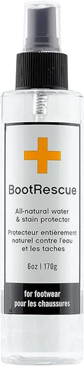 Boot Rescue All-Natural Protector Spray | Premium Waterproof + Stainproof Spray for Leather, Suede & Fabric | Protect Boots, Shoes & Bags | 6oz/170mL