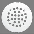 rrajj 4-1/4 (4.25) Inch(108mm) Round Snap-in Shower Floor Drain Cover Replacement Cover (White)