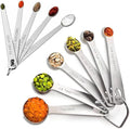 11PCS Measuring Spoons Set Stainless 1 tbsp, 1/2 tbsp, and 1-1/16tsp Steel Measuring Spoons for Cooking Baking Spice Jars and Liquid Ingredients