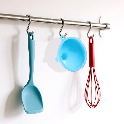 4 Pack Kitchen Silicone Funnel, 4 Colors Kitchen Funnel Set Wide Mouth Funnels for Filling Bottles Small Canning Funnels for Daily Cooking and Water Liquid Oil or Powder Transfer