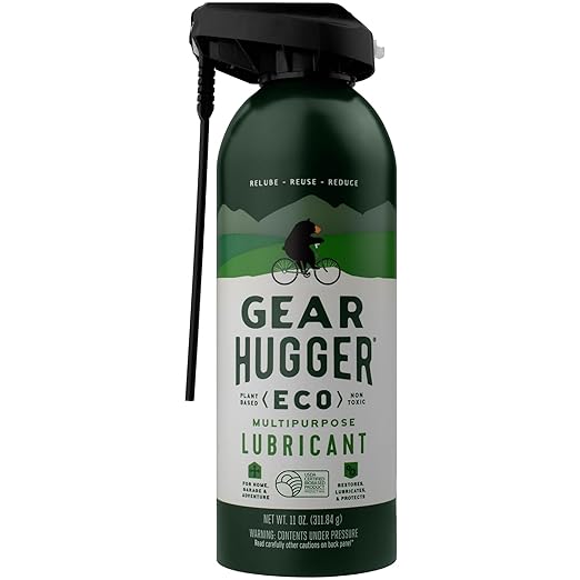 Gear Hugger Multipurpose Lubricant - Eco-Friendly (11 oz, Pack of 1), Rust Remover - Garage Door Lubricant Spray, Door Hinge Lubricant & Lock Lubricant - Plant-Based, No Petroleum, No PTFE
