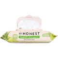 The Honest Company Hydrate and Cleanse Naturally Scented Wipes Cleansing Multi-Tasking Wipes 99% Water Plant Based Hypoallergenic Aloe and Cucumber 60 Count