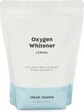Clean Mama Natural Oxygen Whitener and Stain Remover - Color-Safe Natural Bleach Alternative - Plant-Derived Oxygen Powder, Whitens & Brightens Whites and Colors - Lemon, 2.53 lbs