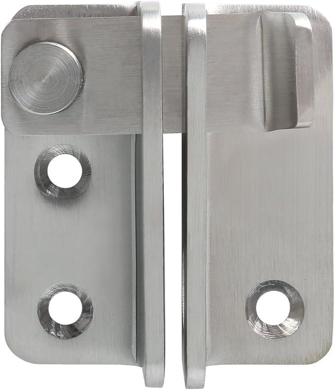 Alise Flip Latch Gate Latch,Shed Door Latch Barn Door Lock Shed Lock Shed Latch,Brushed Stainless Steel Locking Latches for Shed Barn Fence Chicken Dog Cage Window Cabinet Backyard Garage,L-Size