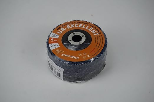 4" x5/8'' Stripping Discs Rust Remover Wheel Remove Paint and Oxidation Poly Strip Wheel Disc Abrasive Angle Grinding Wheel - 3 Pack(Purple/Blue/Black)