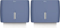 Commercial Paper Towel Dispenser Wall Mount Blue Pack of 2 Fits Multifold Paper Towels for Bathroom Kitchen Home Use