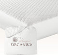 100% Cotton Organic Mattress Pad - Breathable & Cooling Mattress Protector Twin XL Size - Premium 300GSM Quilted and Noiseless Machine Washable Organic Mattress Protector (White, Twin XL)