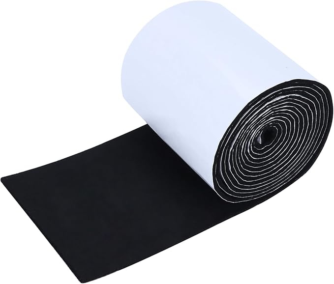 Non Slip Furniture Pads, 5" x 120" Felt Strips with Adhesive Backing, Cuttable Felt Chair Pads, Anti Scratch Floor Protectors for Furniture Feet Chair Legs