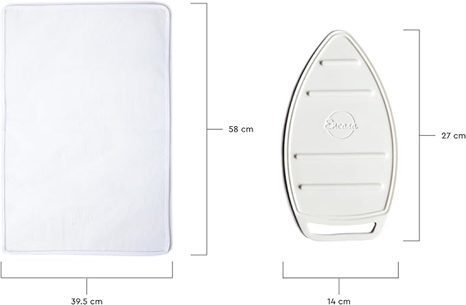 Encasa XO Ironing Board Cover and Pad 54"x15" - Free Silicone Iron Rest & Mesh Cloth - 4mm Felt, Large Iron Board Cover with Padding - Heat Resistant, Non Slip Drawstring Wildflowers