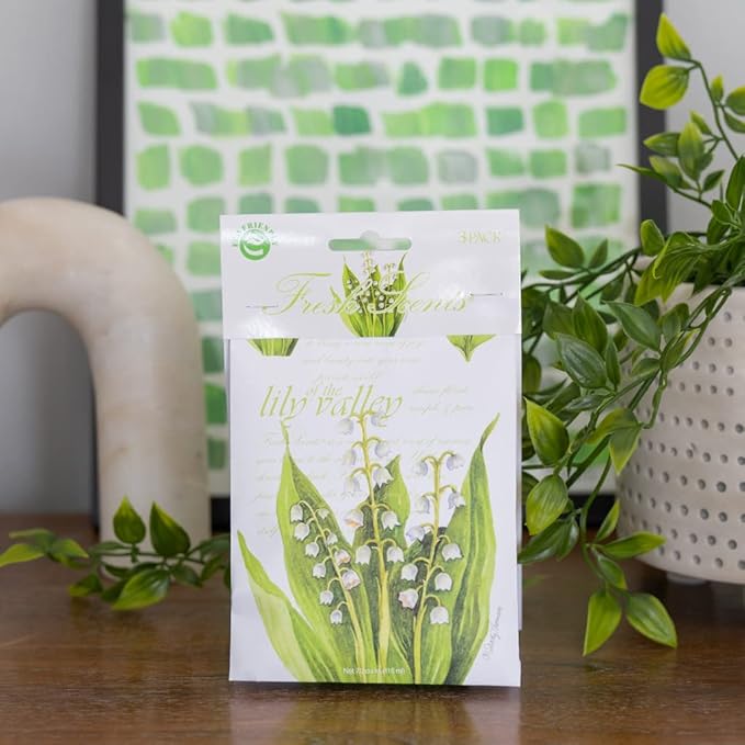 WILLOWBROOK | Fresh Scents Scented Sachet Packet | Lily of The Valley | Air Freshener Bags for Drawers, Closets, Cars | 6 Pack | Long Lasting Home Fragrance