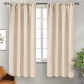 BGment Champagne Blackout Curtains for Bedroom 63 Inches Long - Thermal Insulated Room Darkening Curtain for Living Room, 52 x 63 Inch, 2 Panels