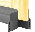 Door Draft Stopper,Door Sweep for Bottom of Doors,Weather Stripping Seal Draft Guard Blocker Noise Cold Air Insulation Soundproofing for Exterior Interior Home Improvement(Grey, 78")