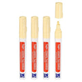 PATIKIL Grout Pen, 4 Pack Beige Tile Marker Waterproof Grout Sealer Pen Tile Repair Pens Paint Pens for Wall Floor Bathroom Kitchen Refresh
