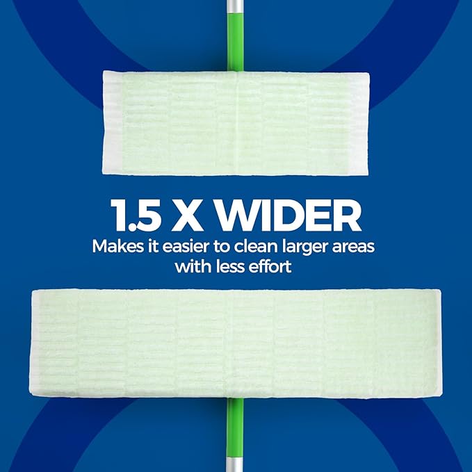 XL Dust Sweeping Cloths Dry Mop Pads for XL Sweeper Disposable X Large Floor Cleaning Mop Refills, 9.84x17.71 Inch, 80 Count