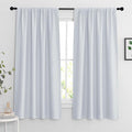 RYB HOME White Room Darkening Curtains for Bedroom, Thermal Insulated Curtains and Drapes Small Window Decor Privacy Shades for Kitchen Farmhouse Closet, W42 x L63 inch, 2 Panels