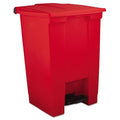 Rubbermaid Commercial Products Legacy Step-On Trash Can/Container, 12-Gallon, Red, Hands-Free Sanitary Use Garbage Can for Medical Waste in Hospitals/Lab/Emergency/Patient Rooms