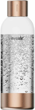 Mysoda Premium Carbonating Bottle 1L Copper - Compatible with MySoda and any brands - Quick-Lock Reusable Bottles - Lid and Base Made of Stainless Steel - BPA Free