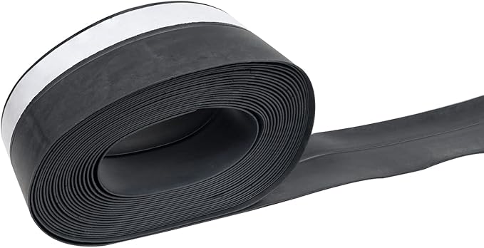 Black Weather Stripping for Window Doors Self Adhesive Weatherstrips 16 Feet Door Sweep – Wind, Dust, Draft & Insect Proof – Insulation - Rubber Door Strips to Seal Door