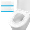 50 Pack Disposable Toilet Seat Cover Waterproof Non-Woven Fabric, Disposable Toilet Seat Covers for Travel, Disposable Seat Covers for Outing Hotel Hospital Public Toilet (Individual Package)