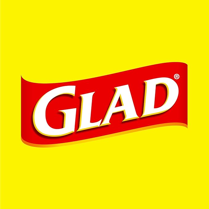 Glad ForceFlex Tall Kitchen Drawstring Trash Bags, 13 Gal, Fragrance Free, 40 Ct (Package May Vary)