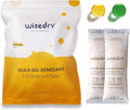 wisedry 112 Gram [4 Packs] Silica Gel Desiccant Packs for Larger Container Desiccant Bags with Orange Indicating Beads for 3D Printer Filament Gun Safe Camera Electronics Equipment Food Grade