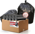 33 Gallon Trash Bags, 250 Count Bulk, Black Garbage bags, Multi-purpose Trash Can Bin Liners for Home Commercial, Outdoor, Construction, Industrial, Janitorial, Municipal, Lawn, Leaf