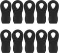 Magnetic Chip Clips, 10 Pack Plastic Bag Clips with Magnet, Black Snack Clips for Food Storage and Refrigerator