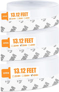 39.37 Ft Door Weather Stripping Door Seal Strip Tape,Silicone Door Draft Stopper,Self Adhesive Shower Door Bottom Seal and Door Insulation Strip for Door Frame Windows and Glass Gaps (3 Rolls)
