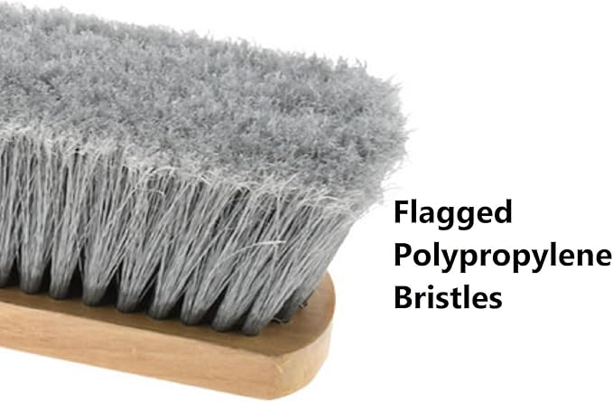 PRO SOURCE Fine-Sweep Push Broom Head with Threaded Wood Block: 18 inch Wide