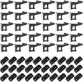 Tuanse 30 Pcs Cabinet Locks Invisible Safety Drawer Latches with Screws Self Adhesive Cabinet Drawer Locks for Home Kitchen Furniture Door Latches(Black)