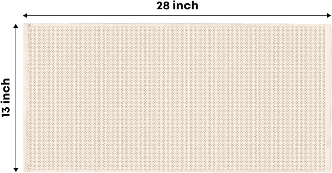 Artoid Mode 100% Cotton Beige Waffle Weave Kitchen Dish Cloths, 13x28 Inch Ultra Soft Absorbent Quick Drying Kitchen Dish Towels Set of 4
