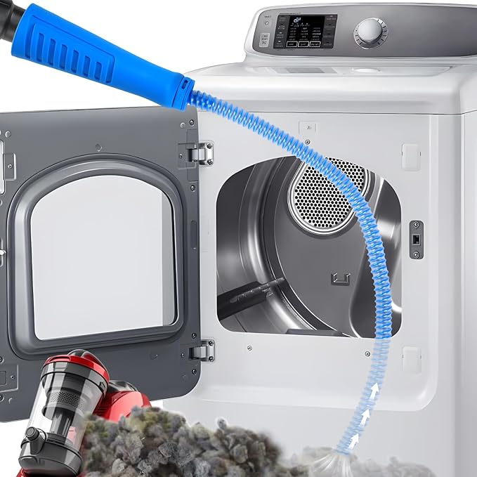 Dryer Cleaner Vent Brush - 70cm or 75cm Long Flexible Dryer Vent Cleaner & Refrigerator Condenser Coil Brush Long Flexible Refrigerator Coil Cleaning Brush (Hose)