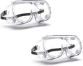 Anti-Fog Indirectly Vented Lab Safety Goggles Over Glasses