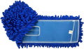 KLEEN HANDLER 24 Inch Microfiber Dust Mop, Medium Washable Commercial, Sweeper, Janitorial Head Replacement, Push Mop Broom, Blue