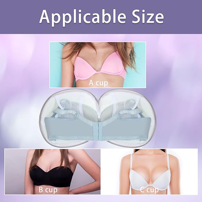 Shappy 6 Pieces Bra Washing Bag for Laundry Mesh Wash Lingerie Underwear Brassiere Washing Bags with Zipper for Women Laundry Storage(7.87 Inch,Gray)