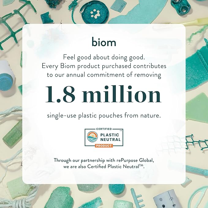 Biom Mini Dispenser + All-Purpose Wipes Starter Kit - Grapefruit Scented Cleaning Wipes | Fits in Car Cup Holder | Biodegradable Plant-Based Cleaner | Kid & Pet Friendly, Natural, Non-Toxic (Citrine)