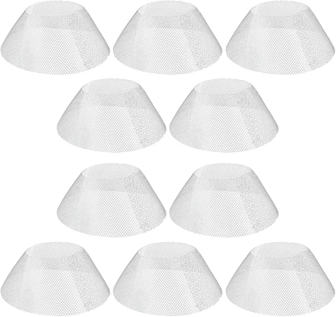 10 Pcs Round Range Hood Filters Filter Replacement Grease Net for Kitchen Range Hood (19 cm in diameter), ZY-Filter Net-10pcs