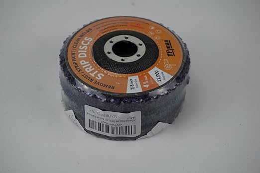 4-1/2" x7/8'' Stripping Discs Rust Remover Wheel Remove Paint and Oxidation Poly Strip Wheel Disc Abrasive Angle Grinding Wheel - 3 Pack(Purple/Blue/Black)