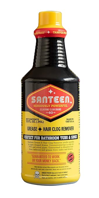 Santeen - 700-6 Grease Hair Drain Opener Quart 32oz