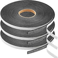 Seal Foam Tape,1/4 Inch W x 1/16 Inch T Weather Stripping for Door and Window,High Density Single Sided Closed Cell Door Insulation Weather Strip,3 Rolls Total 64FT Long