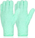 Ouligay Microfiber Gloves for Plant Dusting, Reusable Washable Micro Fiber Cleaning Gloves Mittens Dusting Glove Dust Cloth Glove for Plants Leaf House Indoor Cars Blinds Lamps