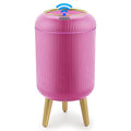 Pukomc Smart Sensor Wastebasket, Convenient and Hygienic Easy to Use, Technology Sensor Waterproof Wastebasket Plastic Trash can for Kitchen, Bathroom, Bedroom, Living Room, Office and Outdoor Pink
