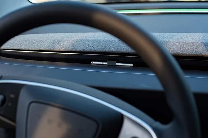 Tesla New Model 3 (Highland) and Model Y (Juniper) Air Freshener | Invisible Slim Design | Aromatherapy Scent | Auto Odor Eliminator | Must Have Tesla Accessories