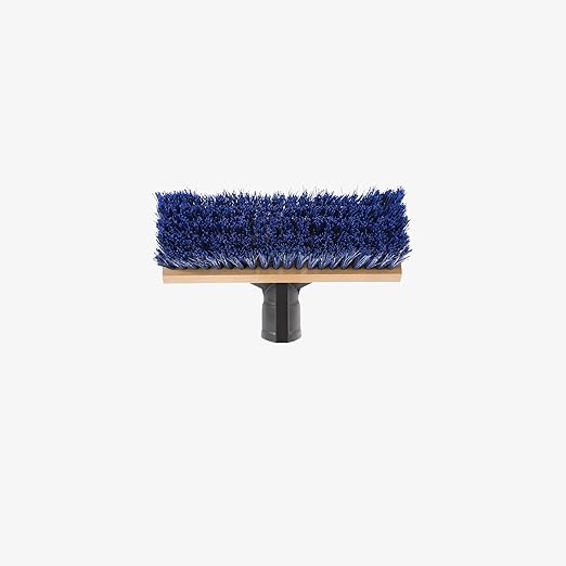 SWOPT Garage Kit — Includes 48” and 60” Wooden Handles, Smooth Surface Push Broom & 10” Premium Multi-Surface Scrub Brush Head