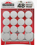 Felt Furniture Pads X-PROTECTOR - 48 Premium Felt Pads Floor Protector - Chair Felts Pads for Furniture Feet Wood Floors - Best Furniture Pads for Hardwood Floors - Protect Your Hard Floors! (White)