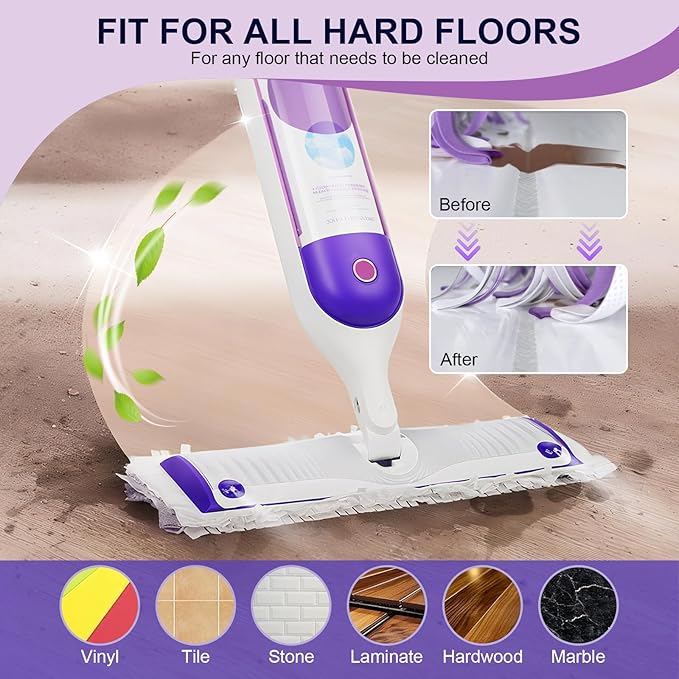42 Pcs 5X Cleaning Power Mop Refills for Swiffer Power Mop, Unscented 14-Layer Thickened Disposable Mopping Pad Refills, for All Finished Floors