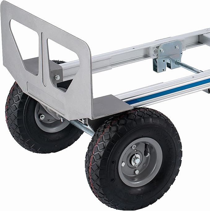2 in 1 Aluminum Hand Truck Dolly 770lbs Weight Capacity Convertible Hand Truck Utility Cart (2 in 1)